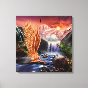 Surreal Angel Leinwanddruck