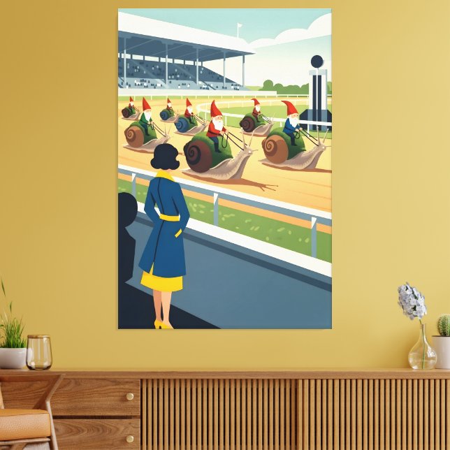 Surreal anthropomorphic animal leinwanddruck (Insitu (Wohnzimmer))