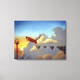 Surreal Art Canvas drucken "Leap of Faith" Leinwanddruck