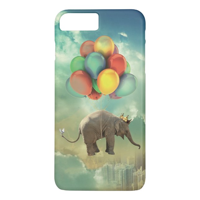 Surreal Balloon Elephant iPhone 7 Plus Fall Case-Mate iPhone Hülle (Rückseite)