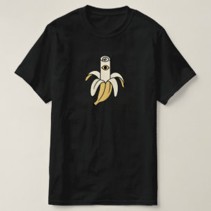 Surreal Banana with Eye - Minimalistisch Unisex Ts T-Shirt