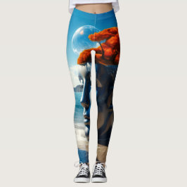 Surreal Beach Szenen Leggings