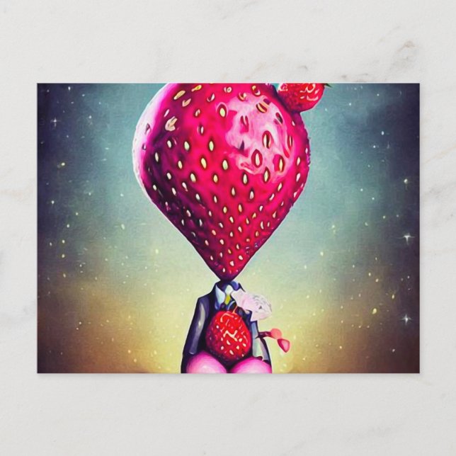 Surreal Berry Boy Postkarte (Vorderseite)