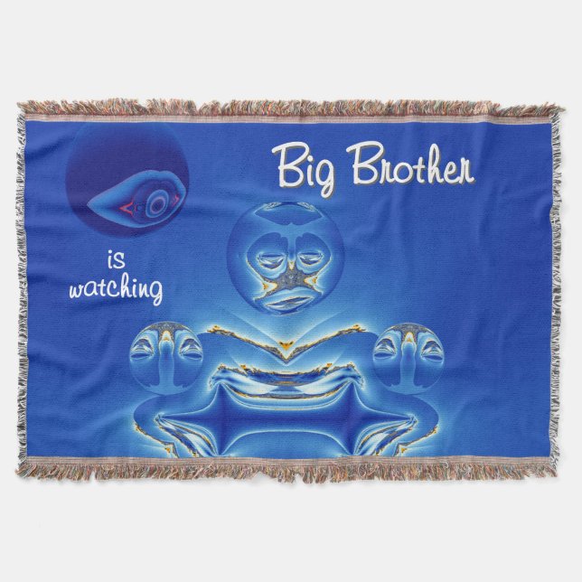 Surreal Big Brother Watches Decke (Vorderseite)