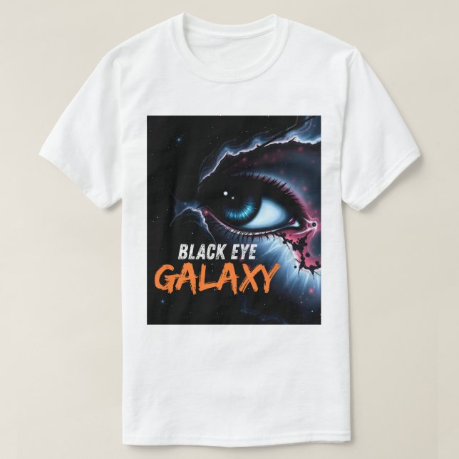 Surreal Black Eye Galaxy Cosmic Space Art T-Shirt (Design vorne)