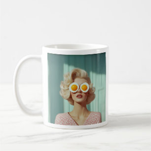 Surreal Breakfast Fashion Portrait Kaffeetasse
