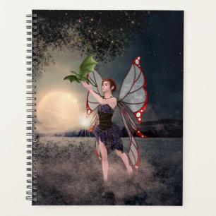 Surreal Butterfly Lady and Dragon Planer