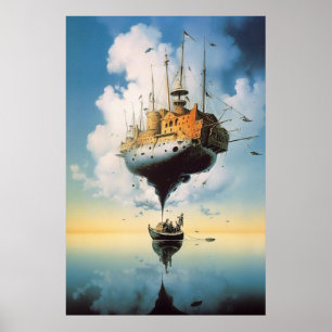 Surreal Celestial Poster