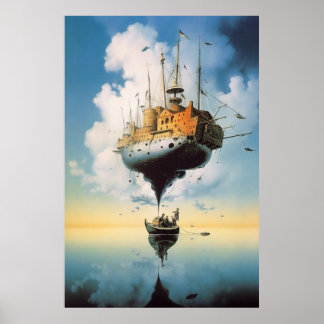 Surreal Celestial Poster