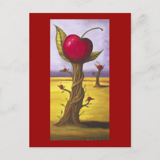Surreal Cherry Tree Postkarte