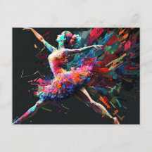 Surreal Color Splash Tanz Ballerina