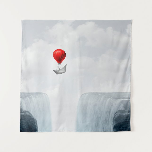 Surreal Concept and Creative Solution Metapher as  Wandteppich (Vorderseite)