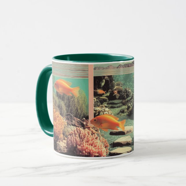 Surreal Desert Ocean with Door Tasse (Vorderseite Links)