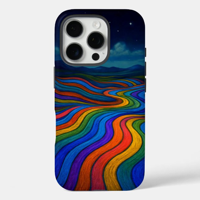 Surreal Dreamscape Moonlight Rainbow Land Case-Mate iPhone Hülle (Rückseite)