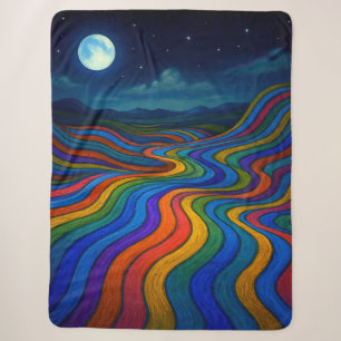 Surreal Dreamscape Moonlight Rainbow Land Sherpadecke
