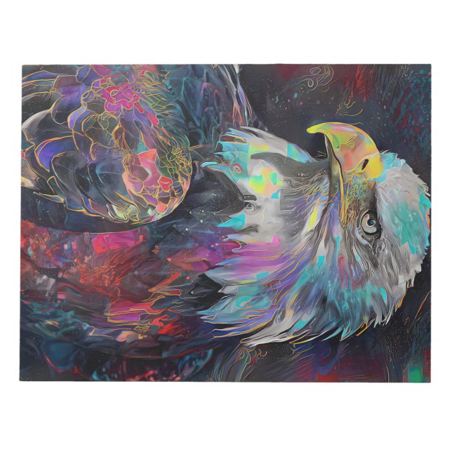 Surreal Eagle Notizblock (Vorderseite)