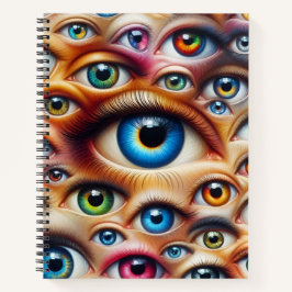 Surreal Eyes Hardcover Spiral Notizbuch