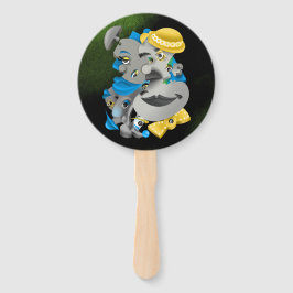 Surreal Faces & Jigsaw Puzzle Summer Fan Fächer