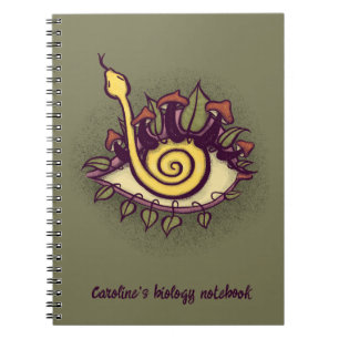 Surreal Fall Eye Schlange und Pilz - Seltsame Natu Notizblock