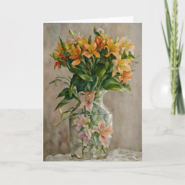 Surreal Fantasy Art Vase of Lily Blume Karte