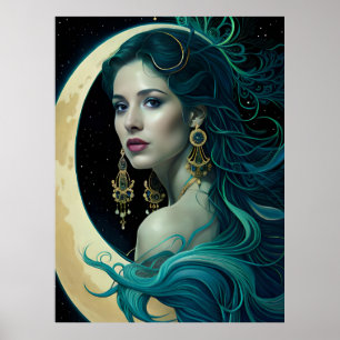 Surreal Fantasy Fantastische Girl Art Collection Poster