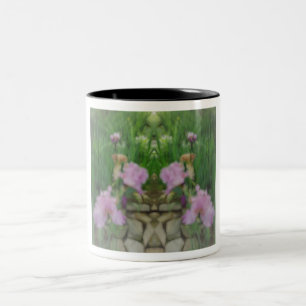 Surreal Fantasy Iris Blumenweg Zweifarbige Tasse