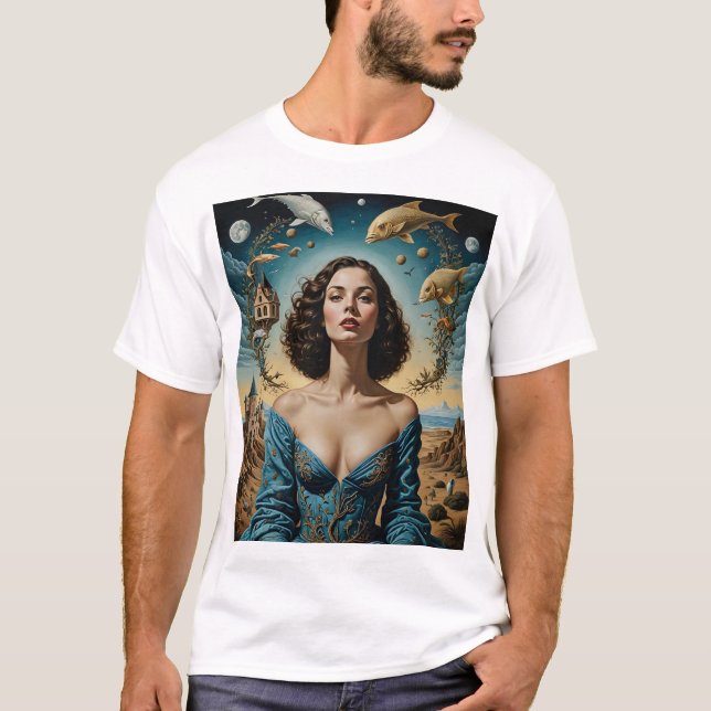 Surreal Fantasy Kunst, Dichtung und Musik Elegante T-Shirt (Vorderseite)