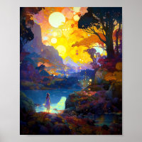 Surreal Fantasy Landschaft Art