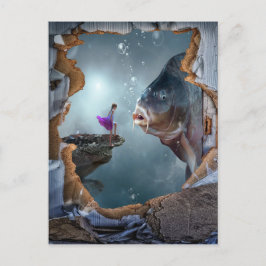 Surreal Fantasy Landschaft Postkarte