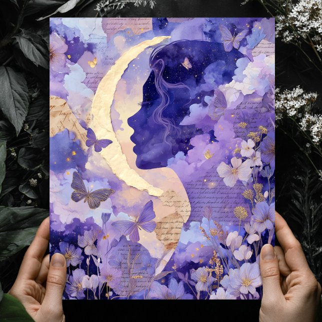 Surreal Fantasy Moon Celestial Night Sky Wall Art Poster (Von Creator hochgeladen)