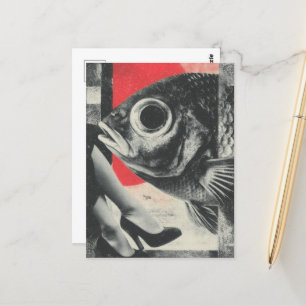 Surreal Fish and Leges Postkarte