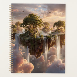 Surreal Floating Islands with Waterfall Planer