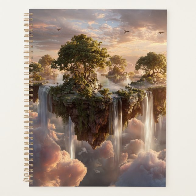 Surreal Floating Islands with Waterfall Planer (Vorderseite)