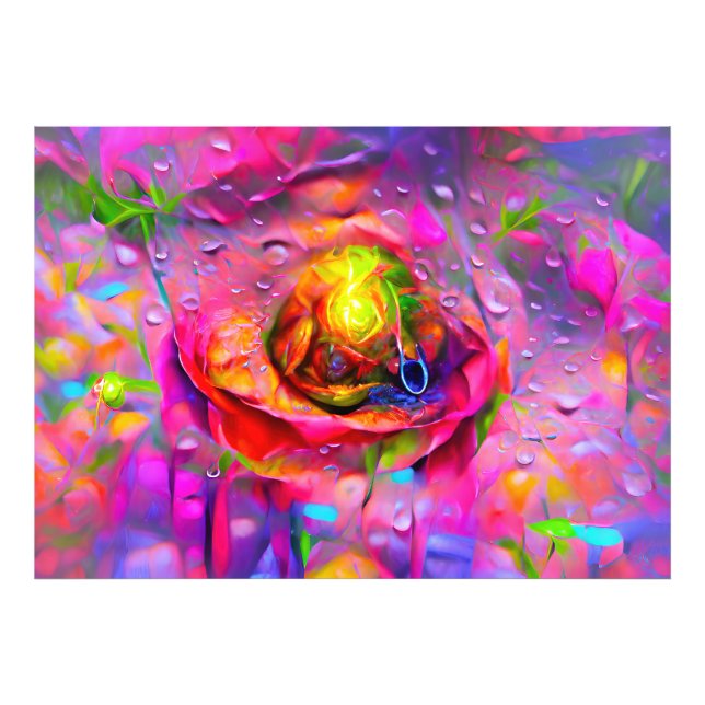 Surreal Floral Art Fotodruck (Vorne)