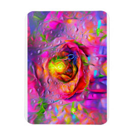 Surreal Floral Art Magnet