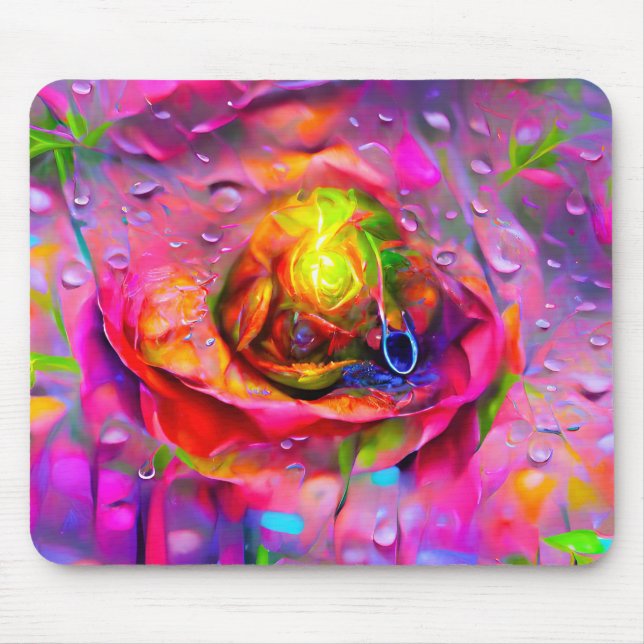 Surreal Floral Art Mousepad (Vorne)