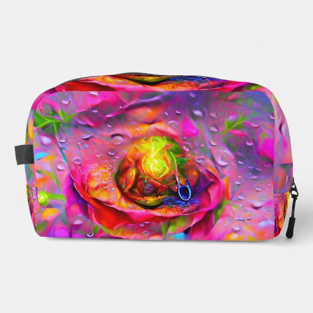 Surreal Floral Art Waschbeutel (Vorderseite)