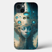 Surreal Futuristische Alien Woman Lanscape