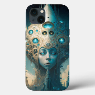 Surreal Futuristische Alien Woman Lanscape Case-Mate iPhone Hülle