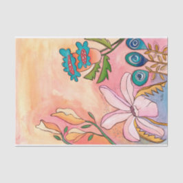 Surreal Garden Gouache Ink Art Artist Drucken Seidenpapier