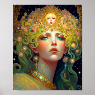 Surreal Goddess Fantasy Art Poster