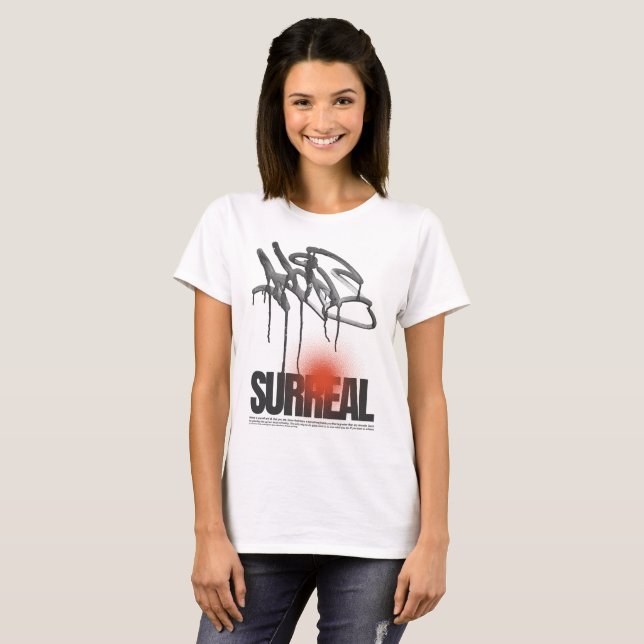 Surreal Graffiti Grunge - Urban Streetwear Kunst T-Shirt (Vorne ganz)