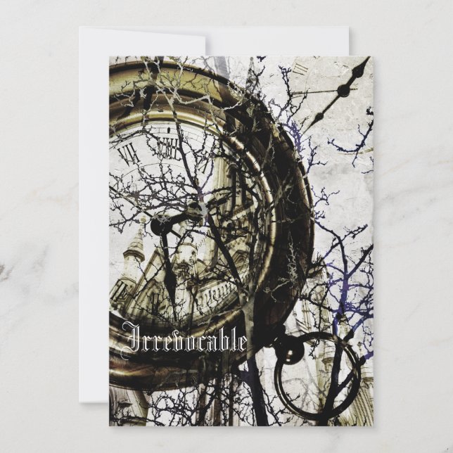 Surreal-Halloween-Party Einladung (Vorderseite)