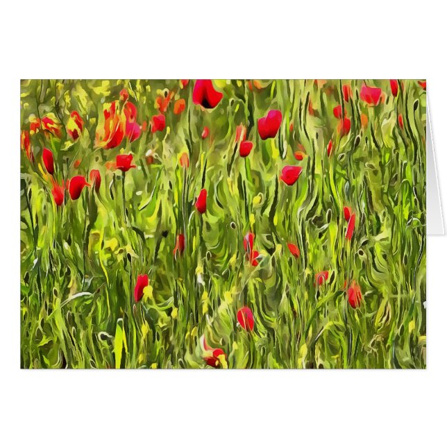 Surreal Hypnotic Poppies (Vorderseite (Horizontal))