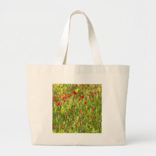 Surreal Hypnotic Poppies Jumbo Stoffbeutel