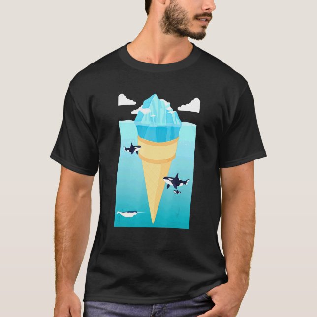 Surreal Ice Creme Iceberg Ice T-Shirt (Vorderseite)