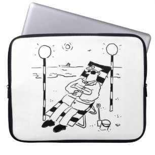 Surreal Image of a Lollipop Man Sunbathing on the Laptopschutzhülle