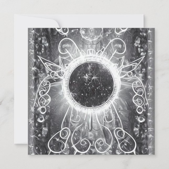 Surreal lackiertes kosmisches Fenster Einladung (Vorderseite)