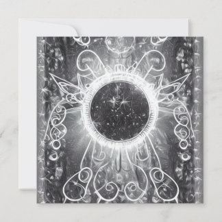 Surreal lackiertes kosmisches Fenster Einladung