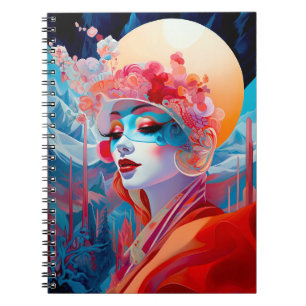 Surreal Lady Fantasy Art Notizblock